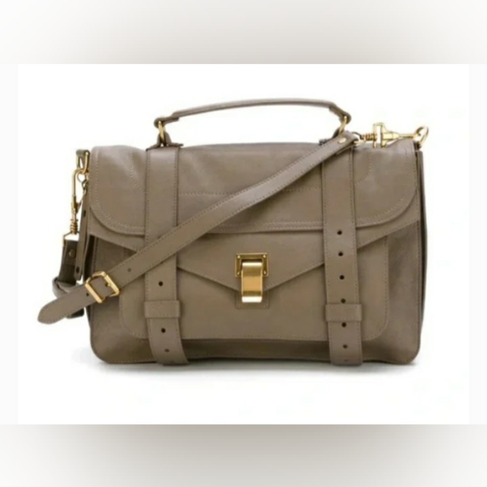 Proenza Schouler PS1 Medium Taupe Handbag EUC'